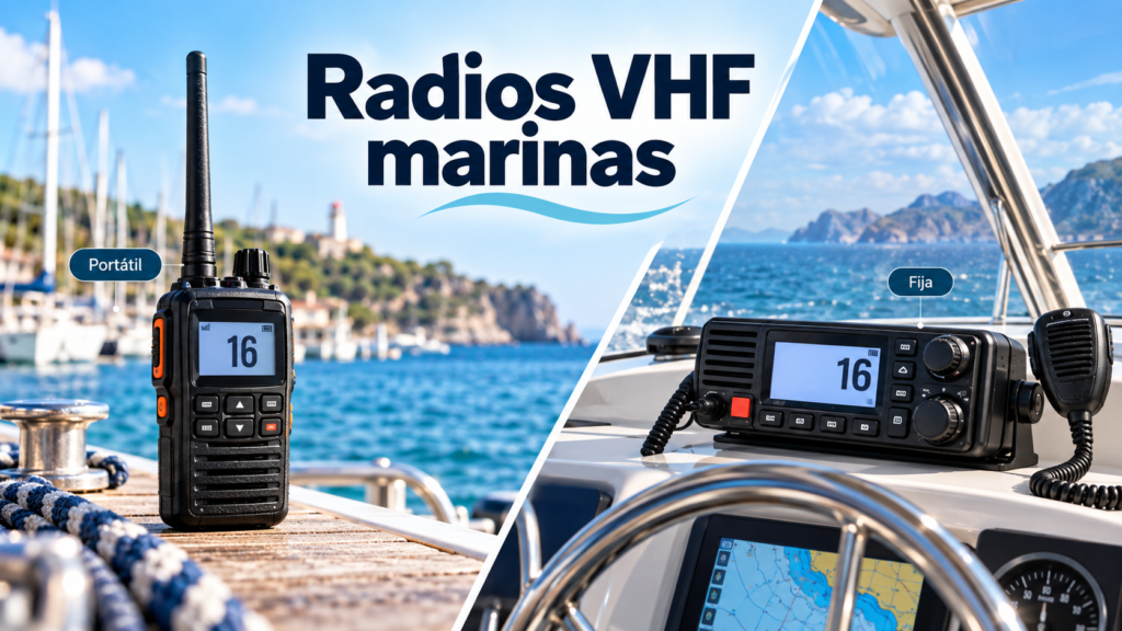 Radios VHF Standard Horizon portátiles y fijas para uso marino