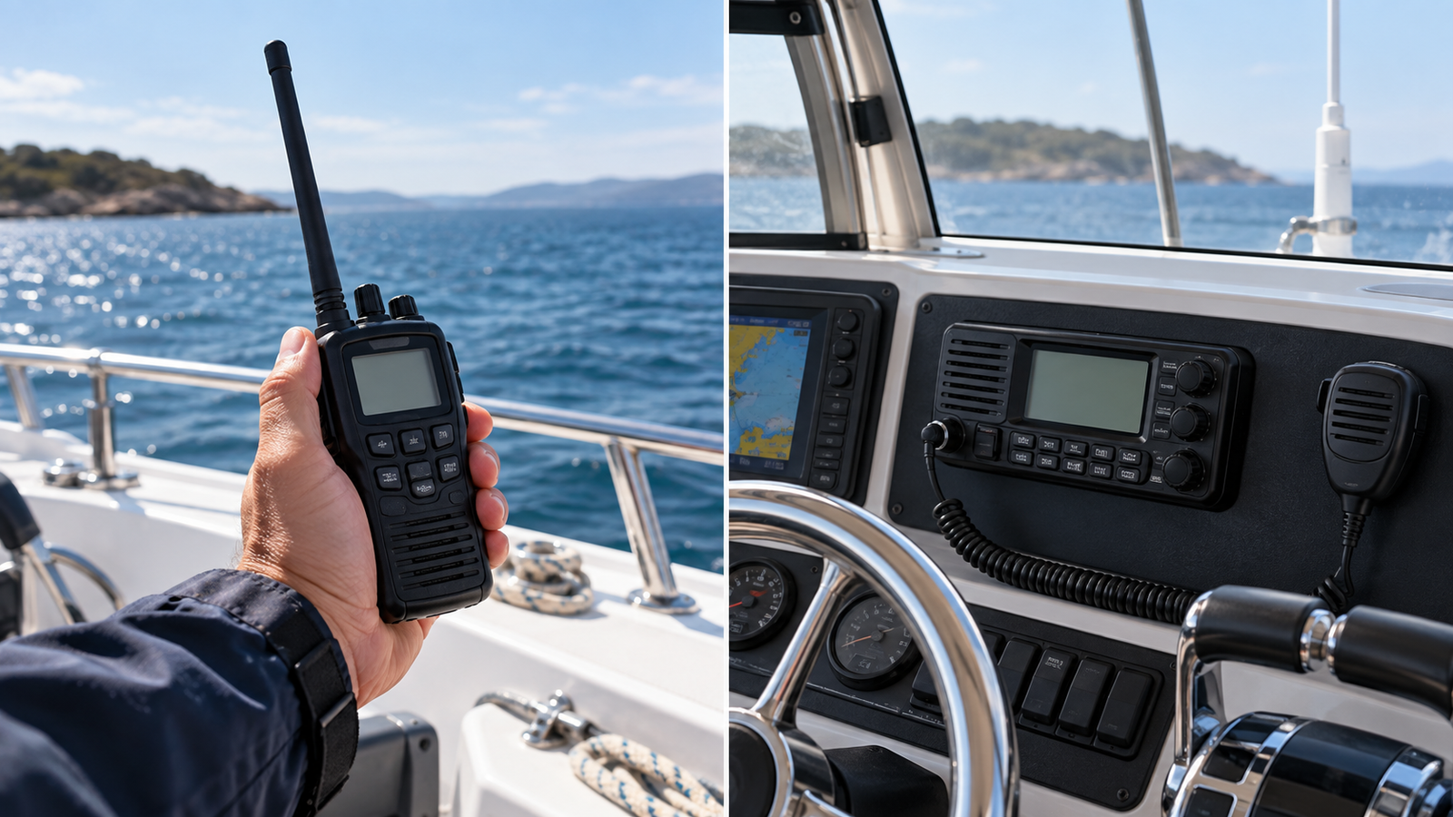 Cómo elegir una radio VHF marina: guía para escoger la adecuada